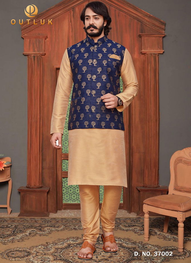 Outluk Vol 37 Traditional Party Wear Wholesale Kurta Pajama With Jacket Collection